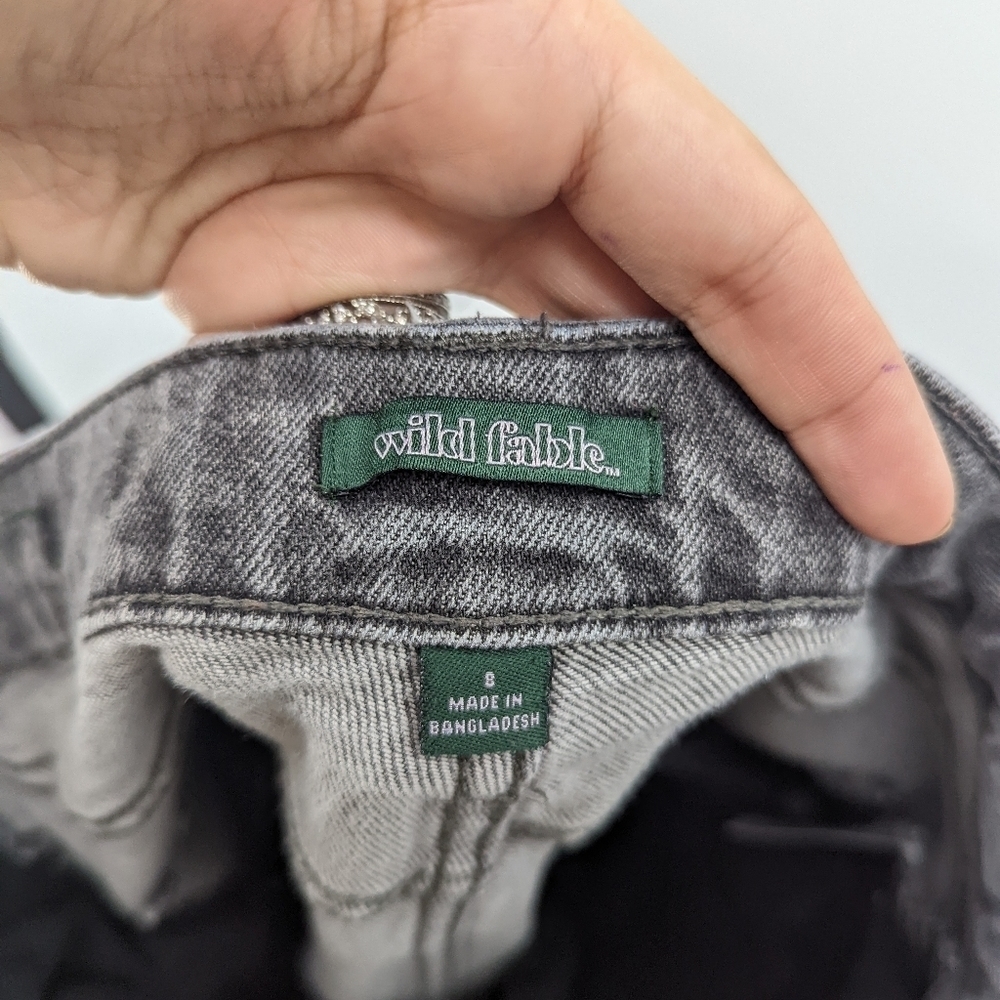 WILD FABLE Distressed Cropped Jeans - Picture 10 of 11